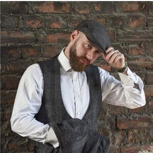 NWOT Men’s Newsboy Cap, flat cap, Ivy Hat Wool blend Size XL